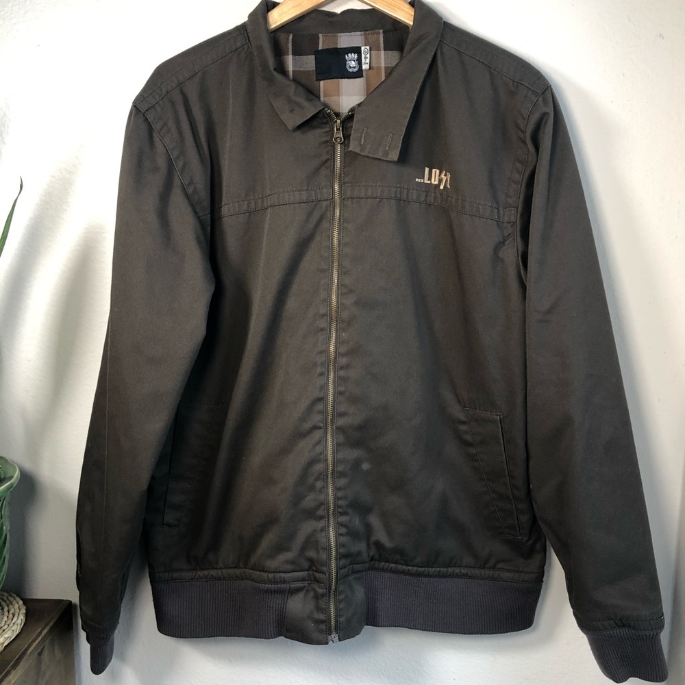 LOST Men’s Brown Work Jacket Size XL